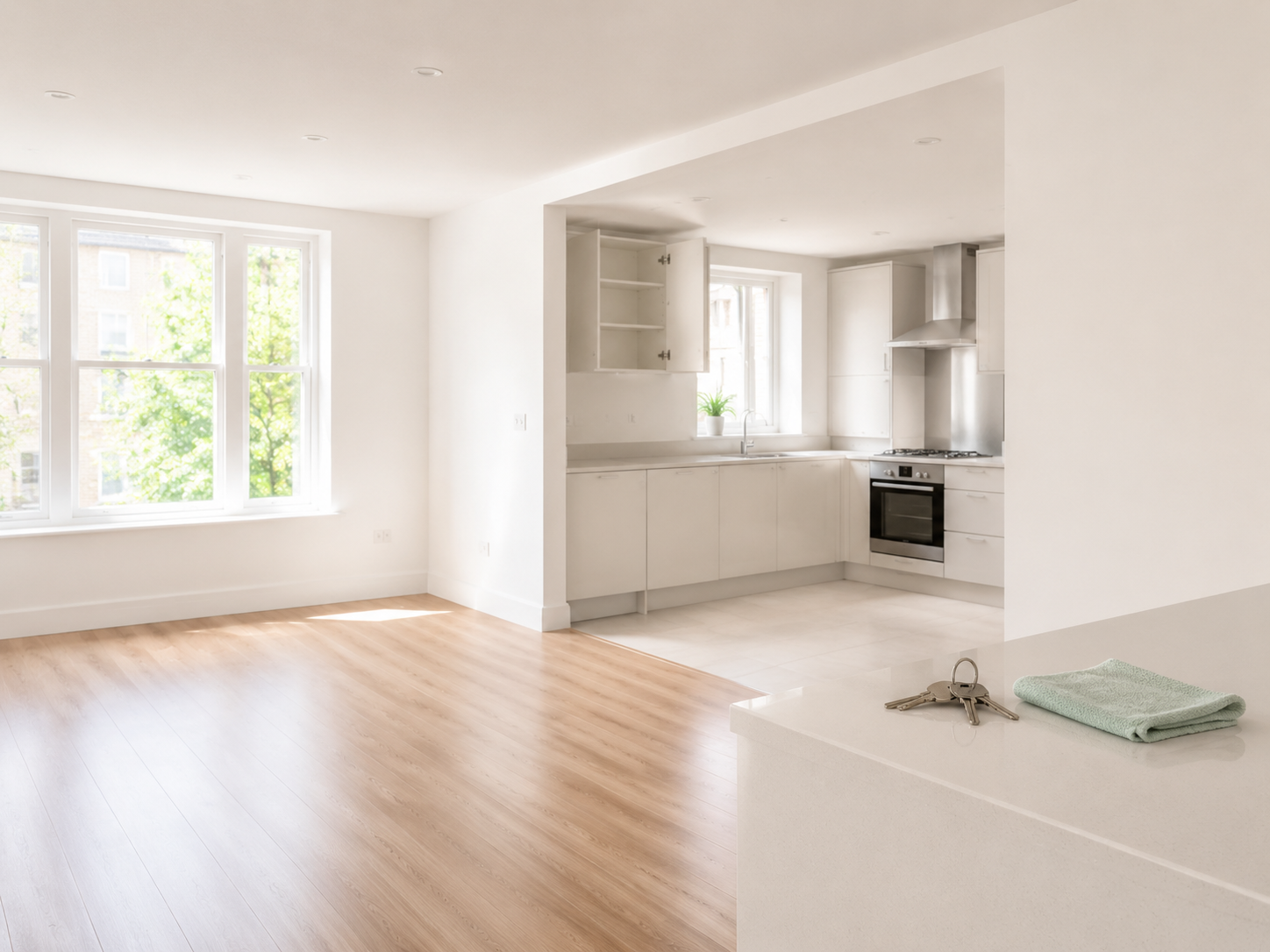 Immaculate empty property ready for handover